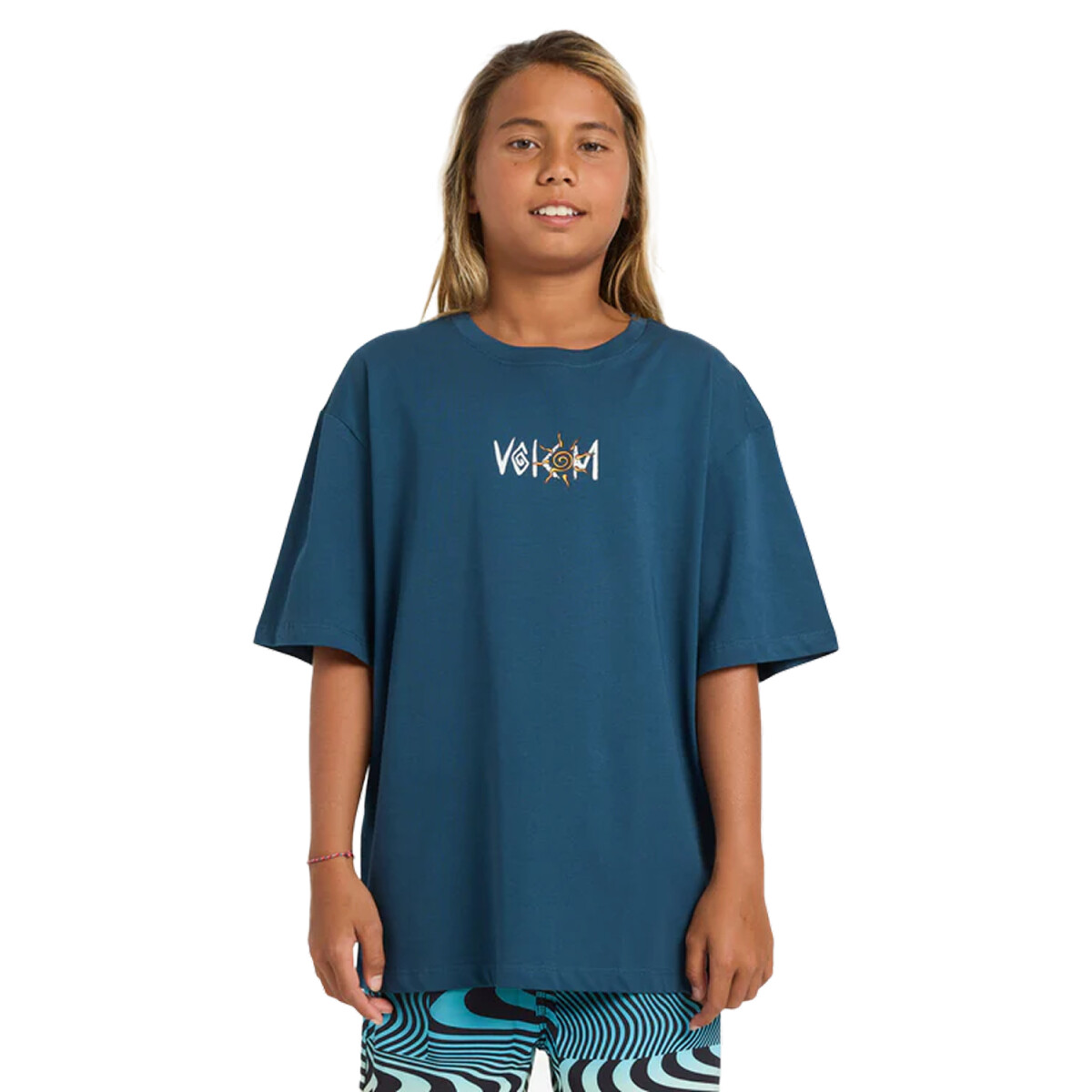Remera Volcom ABG SUNFISH BSC SST Niño - Azul 