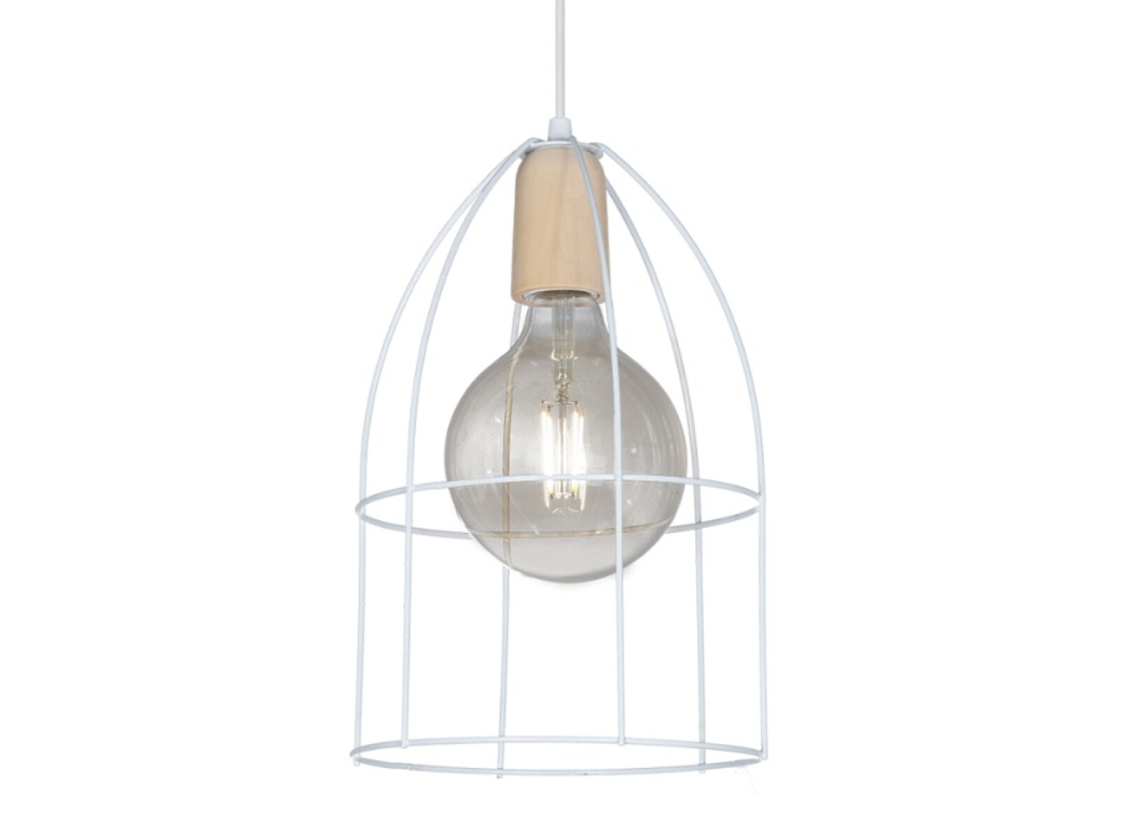 COLGANTE GEO CARDALES AVIAR BLANCO E27 