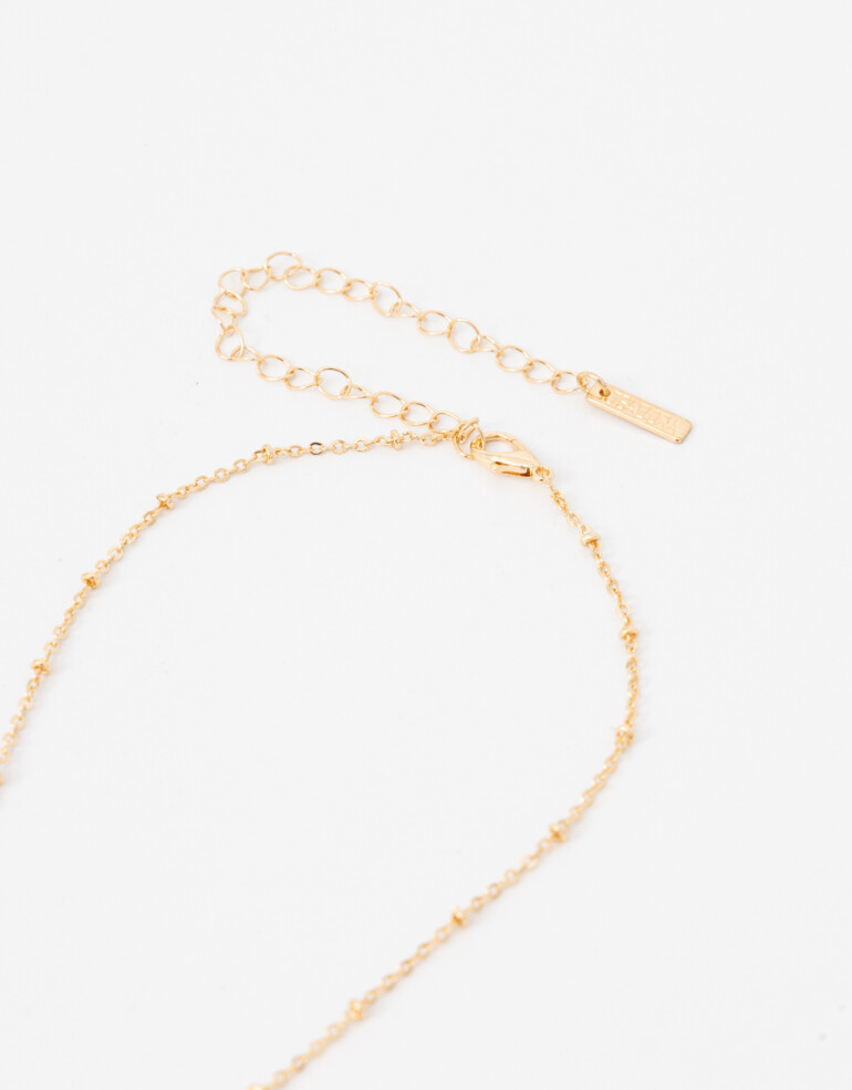 Cadena Corta con Dije Con Dijes Collar Con Dije De Pájaro - Dorado