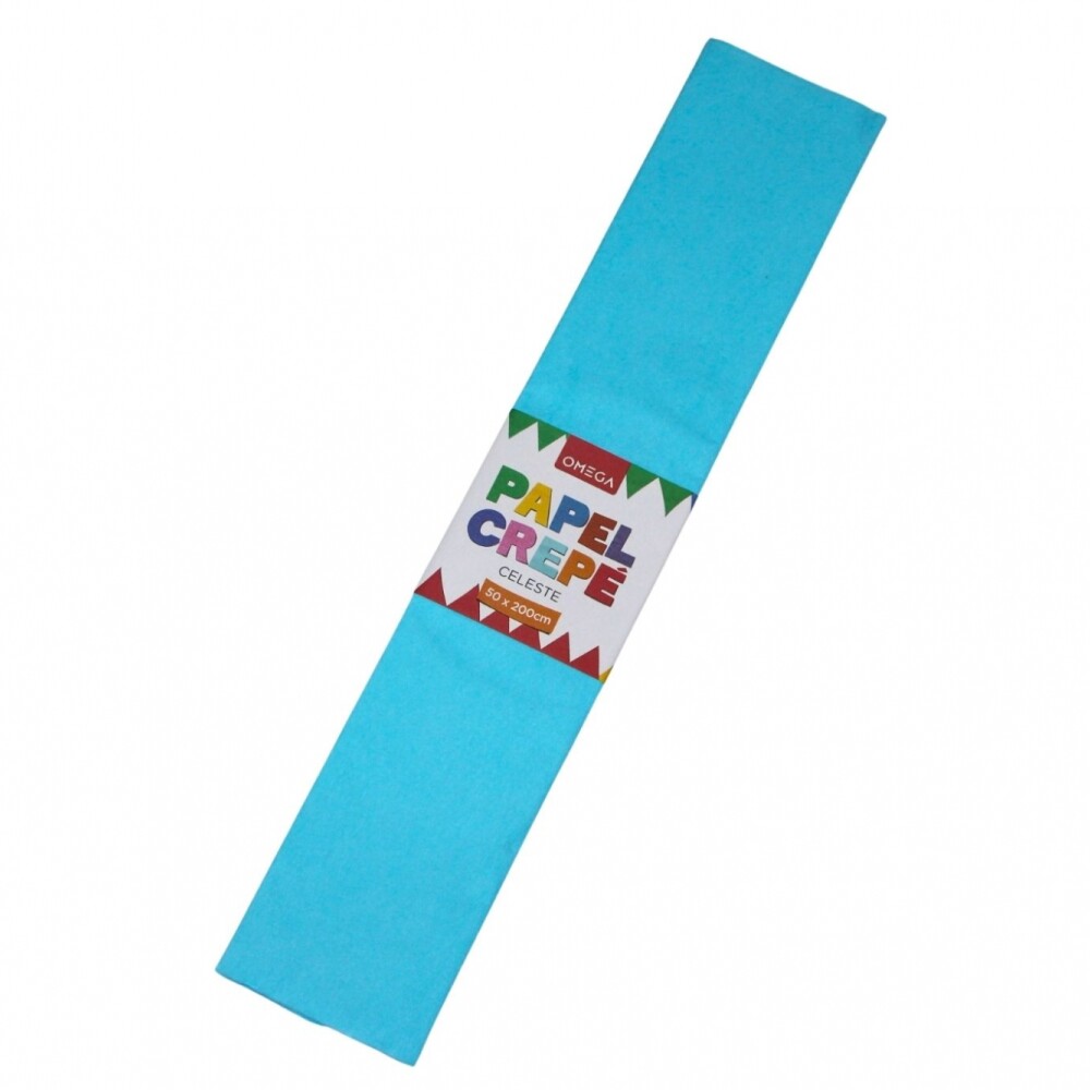PAPEL CREPE 2MTS.X0.50 COLOR CELESTE