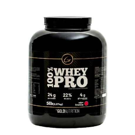 Whey Pro 100% 5lb Gold Nutrition Frutilla