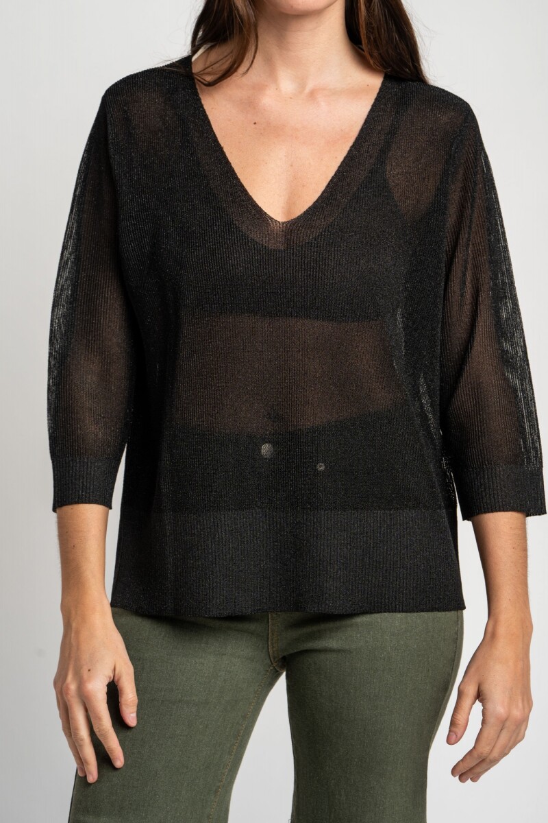 Sweater Lurex Negro