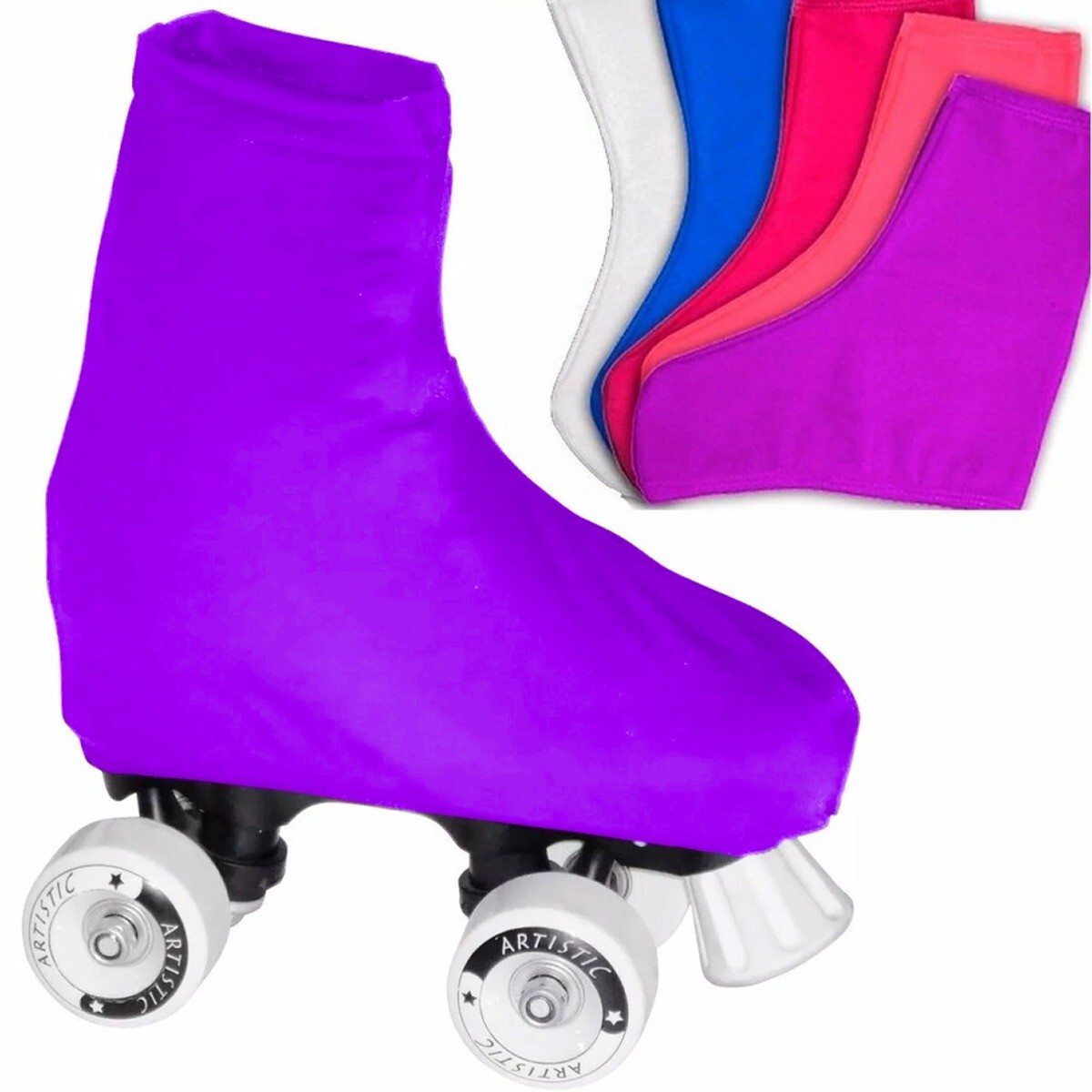 Par Polainas Cubrebotas Profesional Patín Artístico - Violeta 