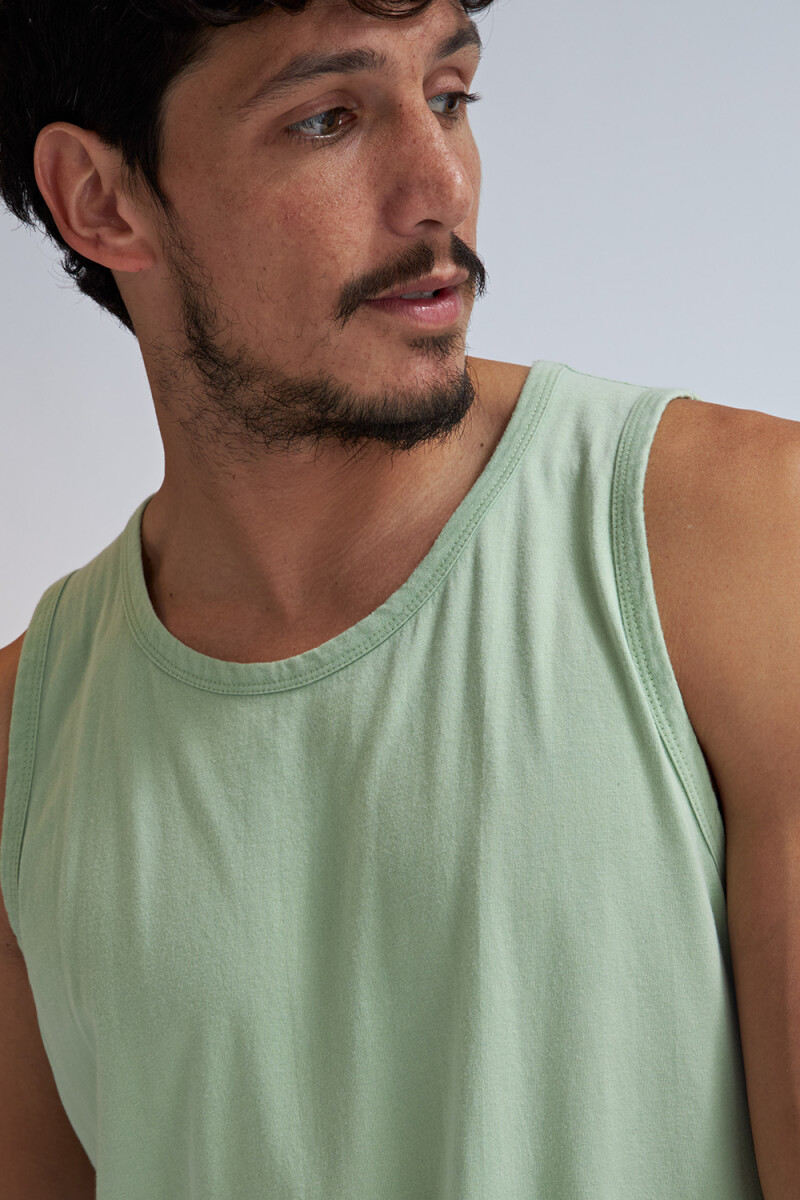 Remera sin manga Verde