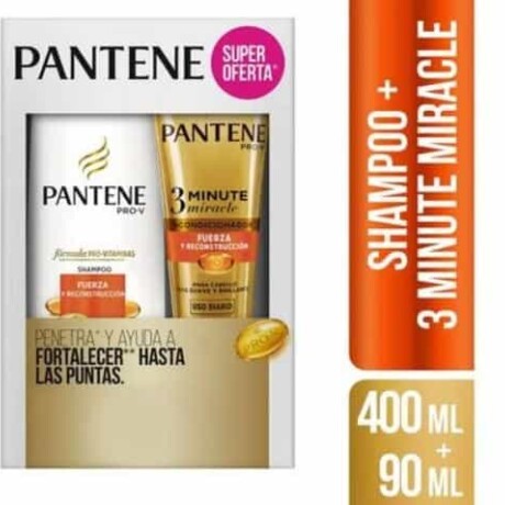 Pack Pantene Fuerza Y Reconstrucción Shampoo 400ml +Acondicionar 90ml Pack Pantene Fuerza Y Reconstrucción Shampoo 400ml +Acondicionar 90ml