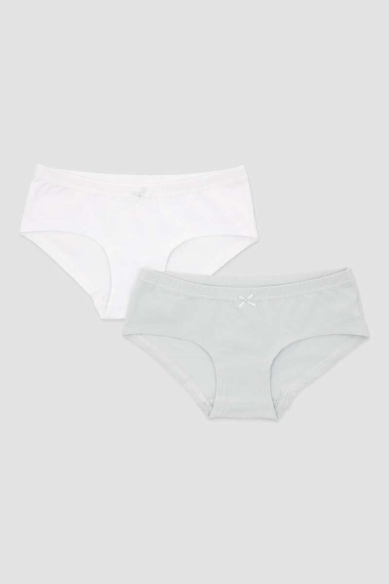 Culotte pack x 2 alg.lyc. - Blanco 