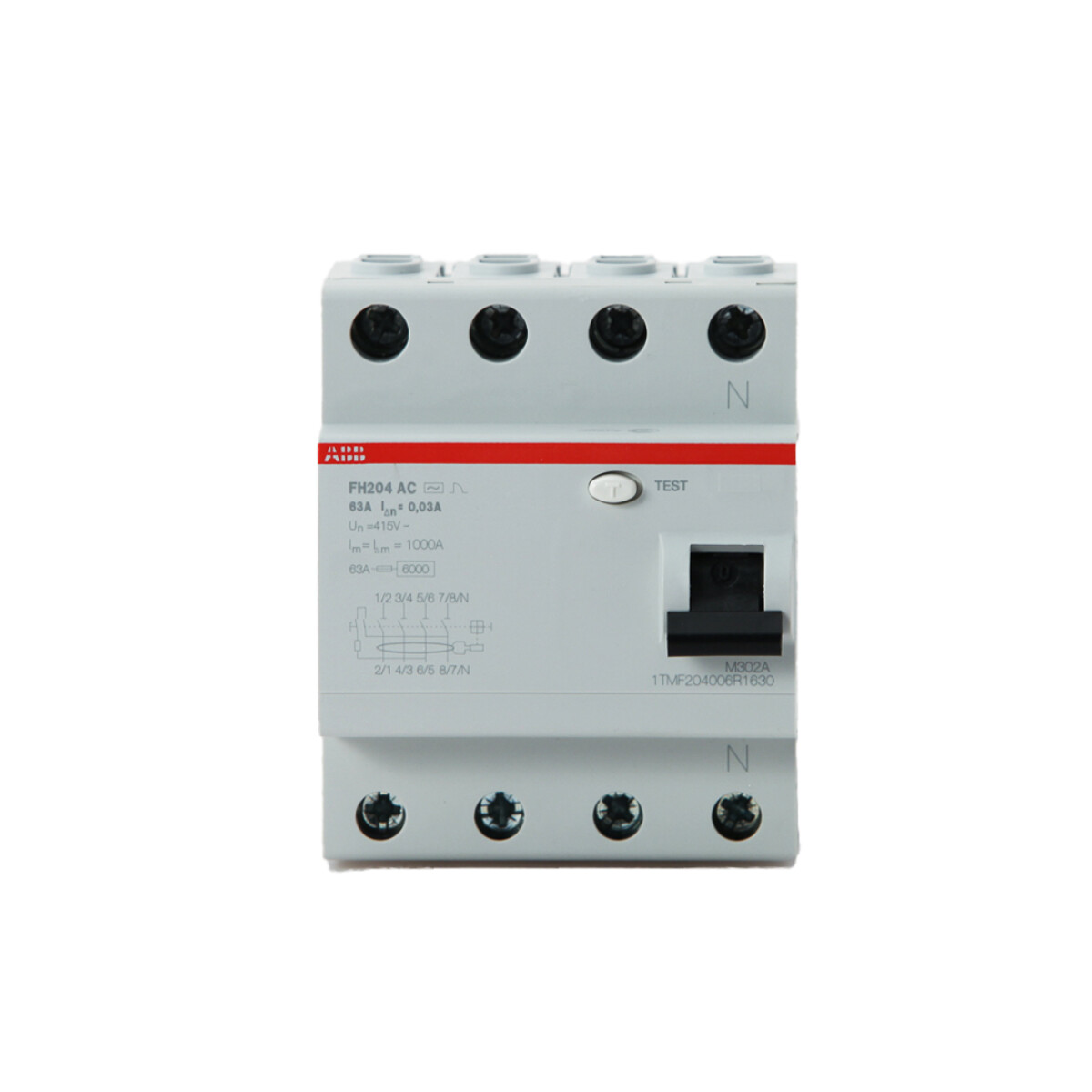 Interruptor diferencial 4P - 6kA - Linea FH200 - ABB - 40A 300mA 