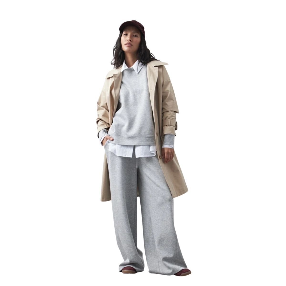 PANTALON ALBERTA XS-XXL - GRIS MELAN 
