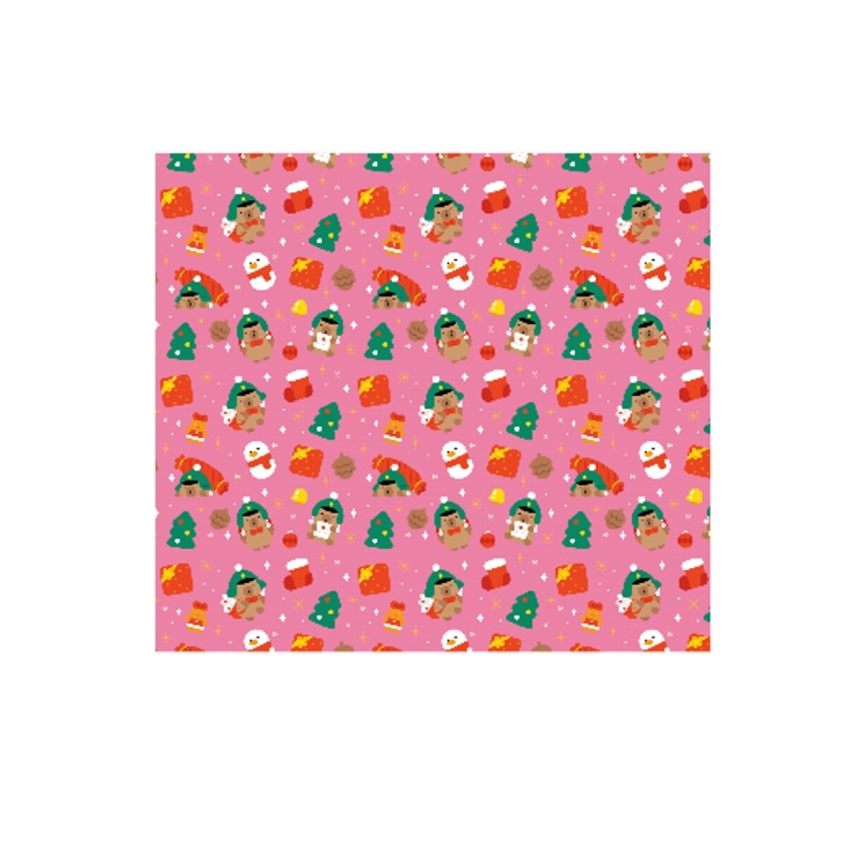 Papel de regalo Mini Family - rosa 