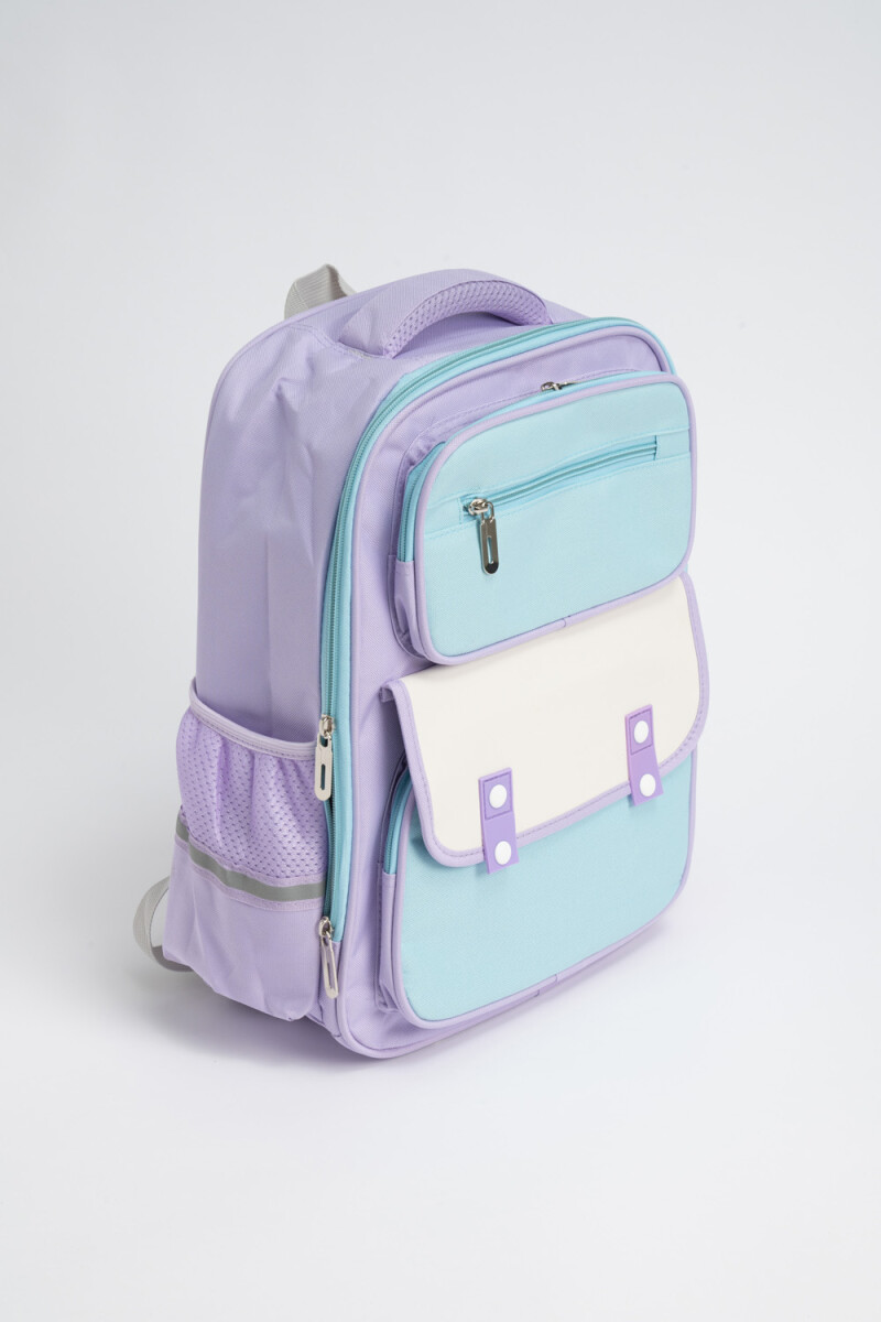 Mochila Bolsillos Lila