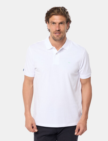 REMERA POLO LISA Blanco