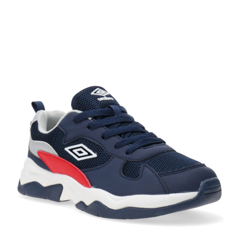 Championes de Niños Umbro Orbit Azul Marino - Rojo - Gris