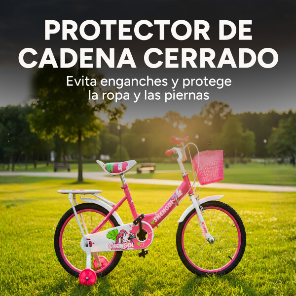 Bicicleta infantil Shengdi Rodado 18 Canasto Parrilla Hadas Color Rosa Oscuro