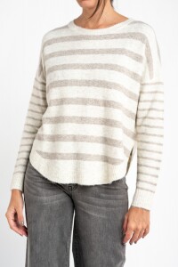 Sweater Rayado Nácar