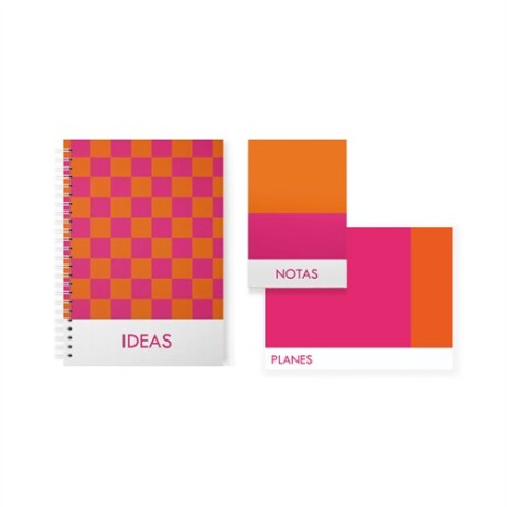 Block notas naranja y fucsia Sc