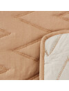 Manta throw acolchada GULSTARR 130x180 marrón Manta throw acolchada GULSTARR 130x180 marrón