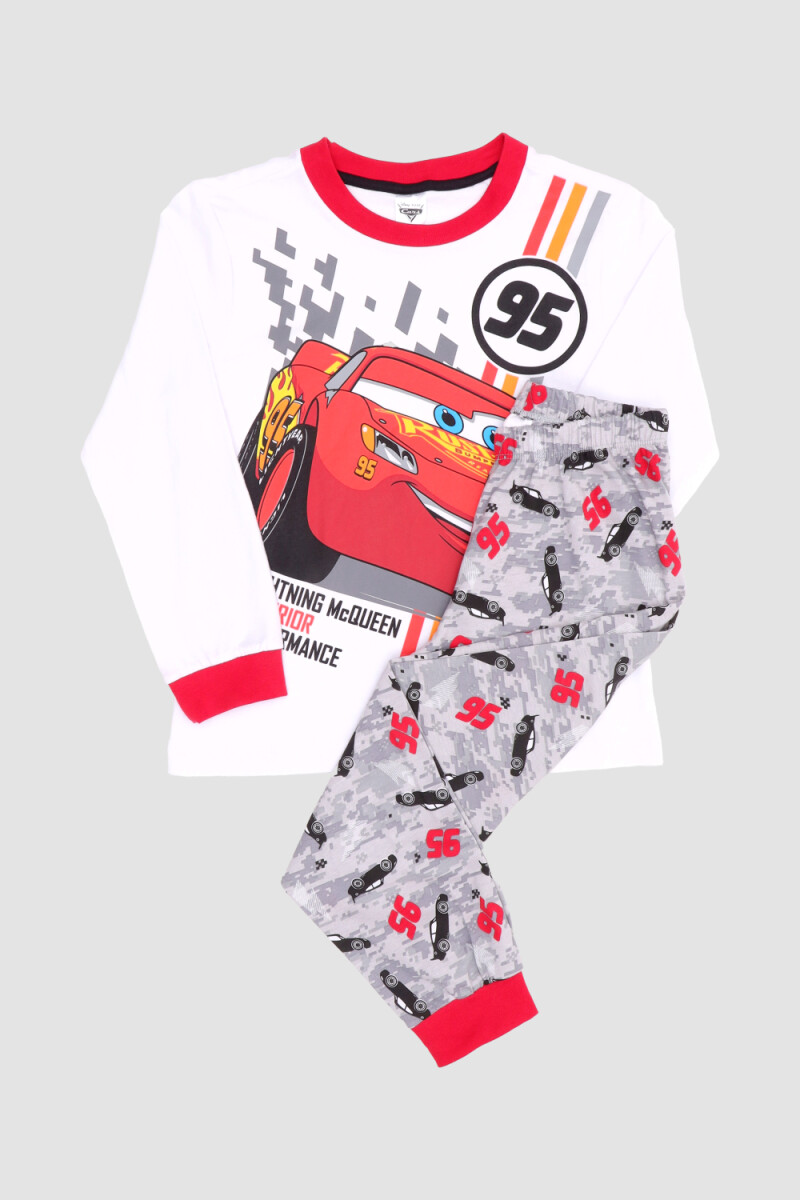 Pijama infantil cars - Rojo 