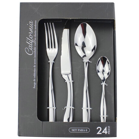 Set de 24 Cubiertos Selecta California en Acero Inoxidable Set de 24 Cubiertos Selecta California en Acero Inoxidable