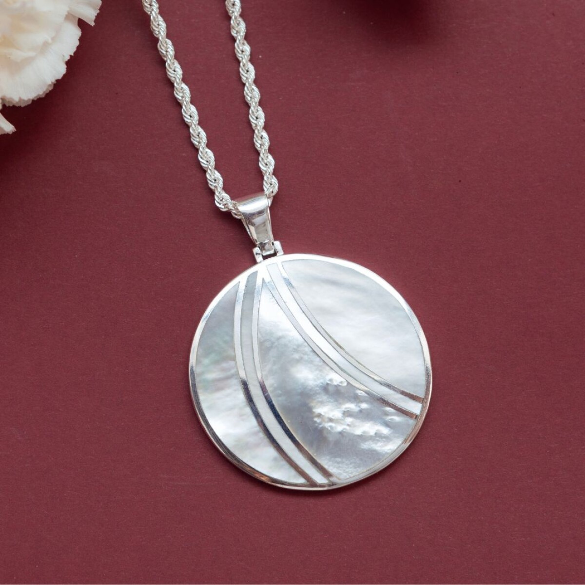 Dije Orillas Nacar - Plata 925 