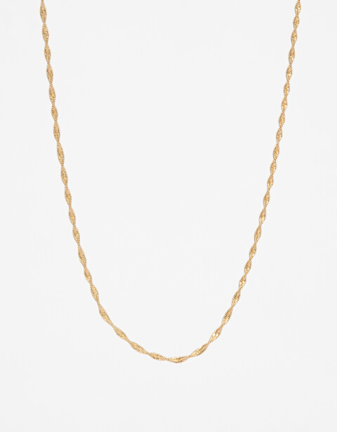 Collares Cortos Metal Collar Corto Delicado Orgánico - Dorado
