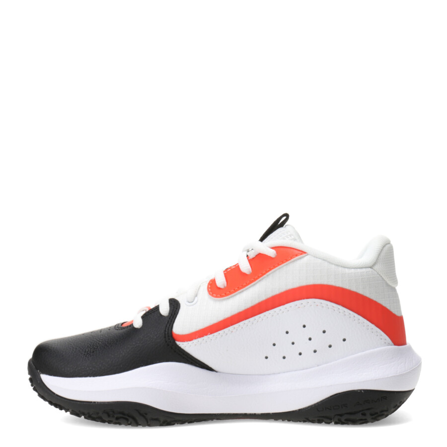 Championes Unisex Under Armour Lockdown 7 Blanco - Negro - Naranjado