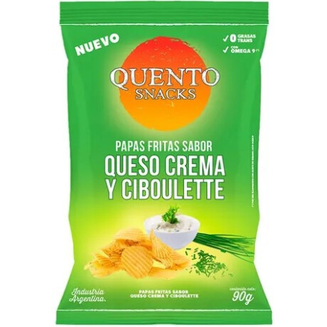 SNACK PAPAS QUENTO 90G CREMA Y CEBOLLA SNACK PAPAS QUENTO 90G CREMA Y CEBOLLA