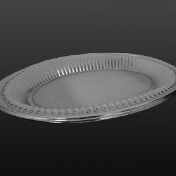 BANDEJA PLATEADA OVAL 44.7X31 CM. PLATA