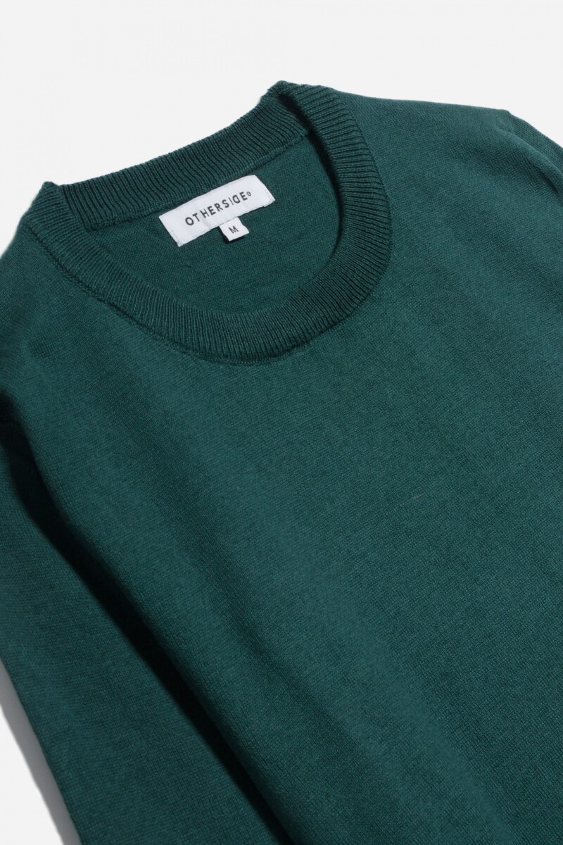 Sweater escote a la base VERDE