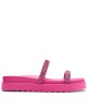 SANDALIA FUCSIA CON STRASS FUCSIA