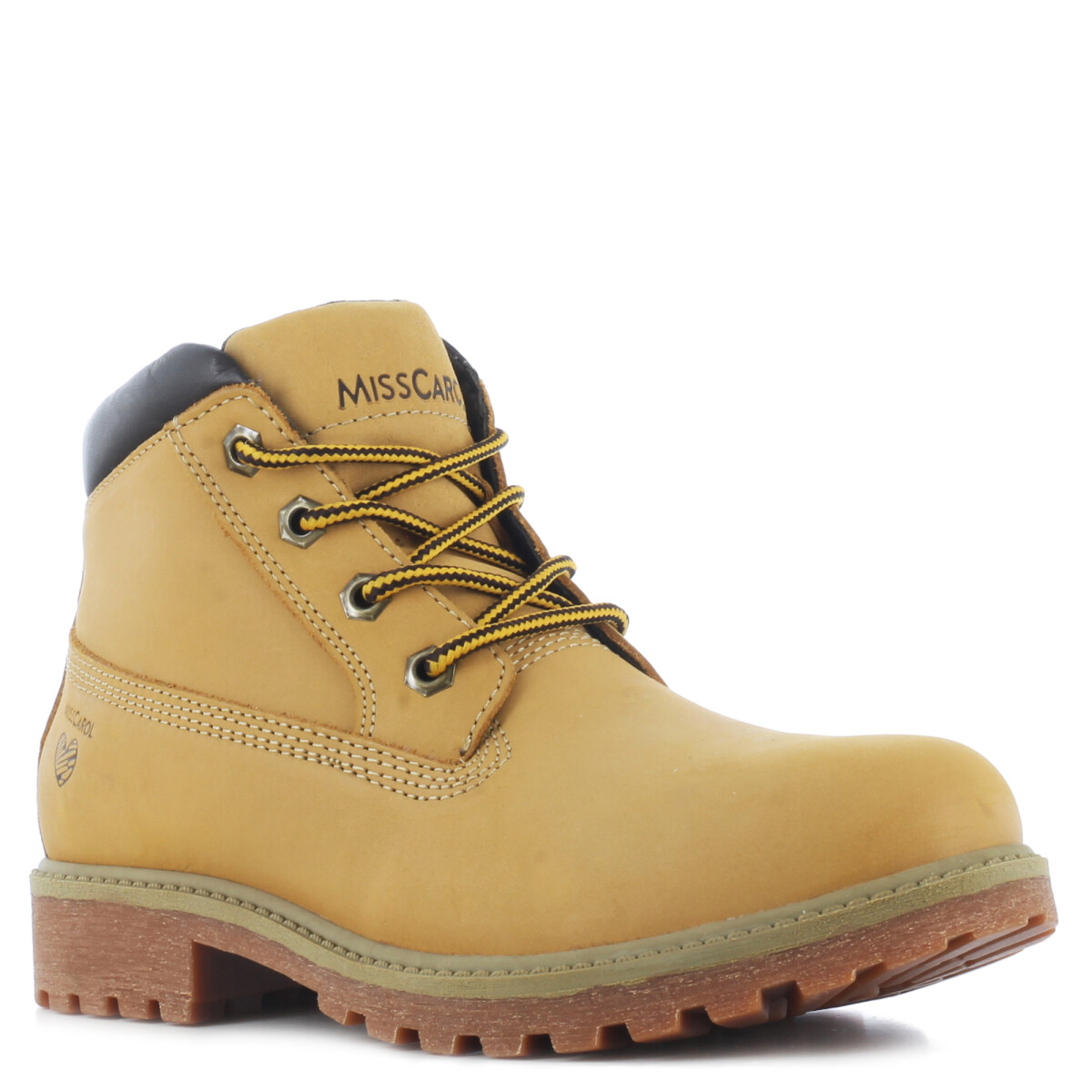 Bota de Mujer Miss Carol Acordonado - Tan 