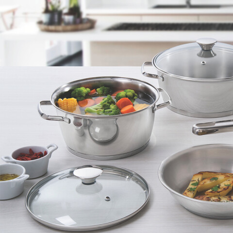 Cacerola honda c/asas y t. vid. 3,1 lts."allegra" TF1826