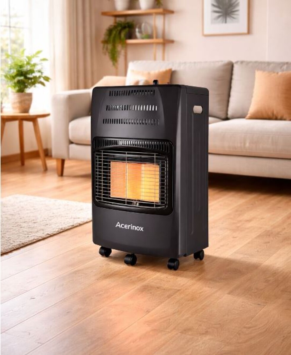 Estufa a Gas Acerinox HTH0008 Con Válvula Negro 