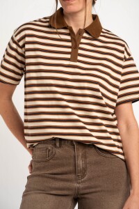 Remera Polo Rayada Multi