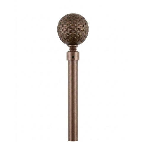 VARA METAL BRONCE P/CORTINA 122-218CM Unica
