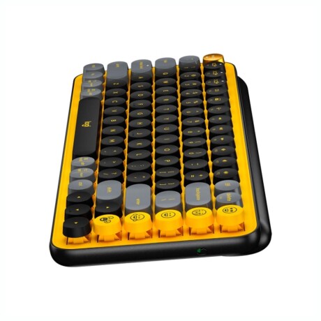 TECLADO LOGITECH POP KEYS NAL+BT Teclado Mecánico Inalámbrico LOGITECH Pop Keys BT - Black Yellow