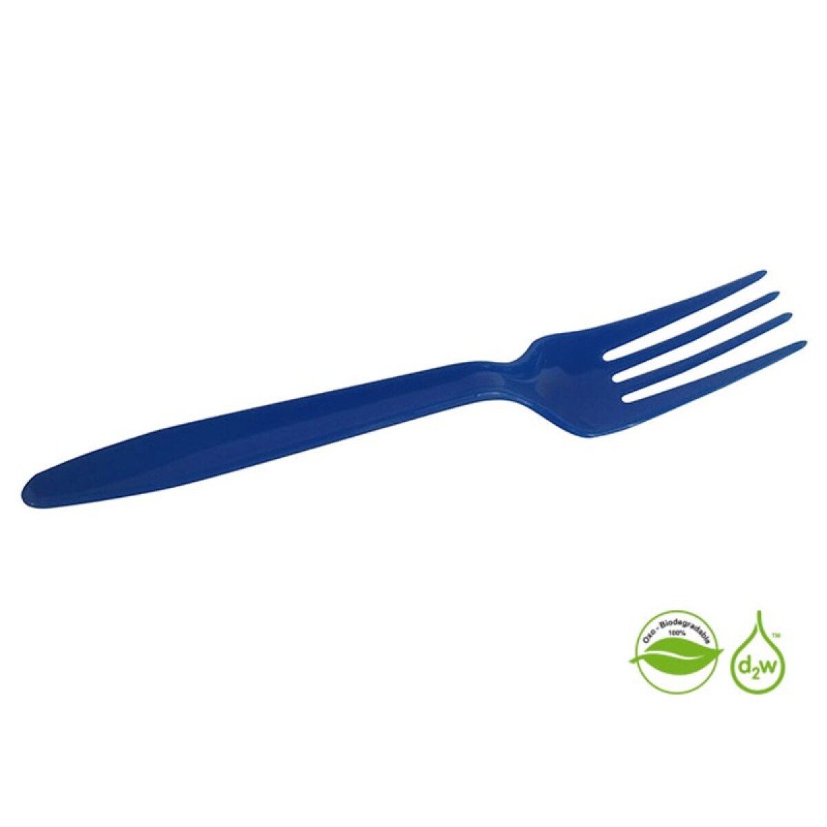 Tenedor Biodegradable x10 Unidades - Azul 