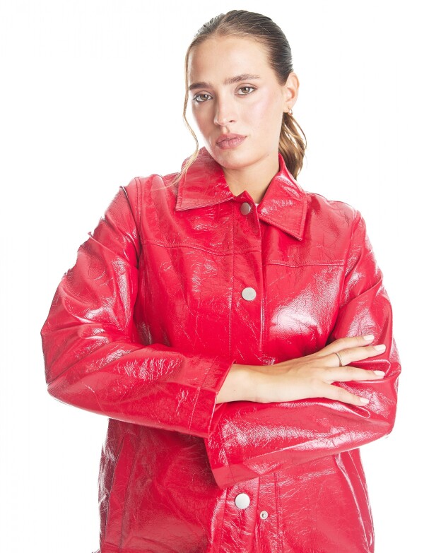 Chaqueta Charol ROJO