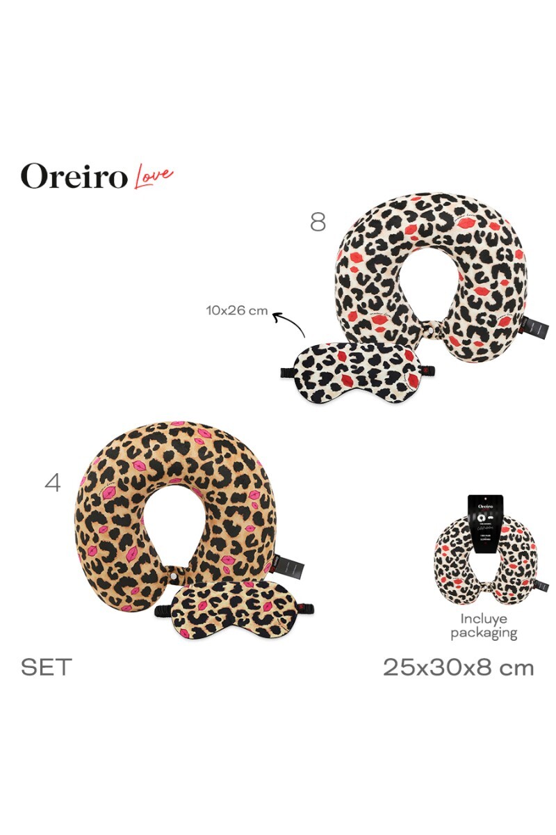 Set Almohada y Mascara Oreiro Fuccia