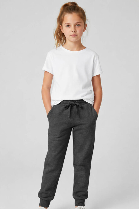 Pantalón Felpa Niños Gris Oscuro