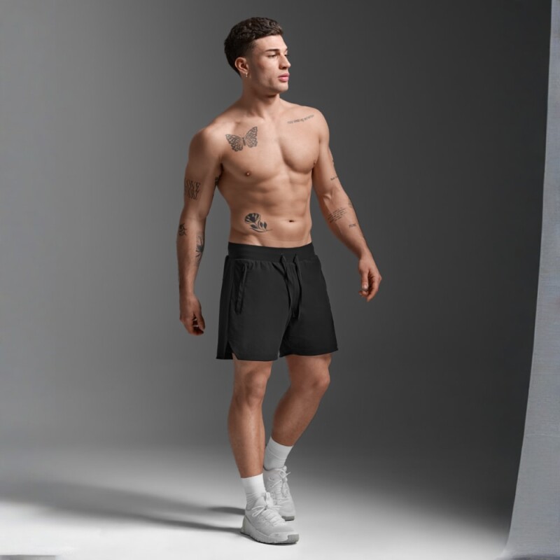 Short Training Motion 2-in-1 5 Inch Short Hombre Black/black