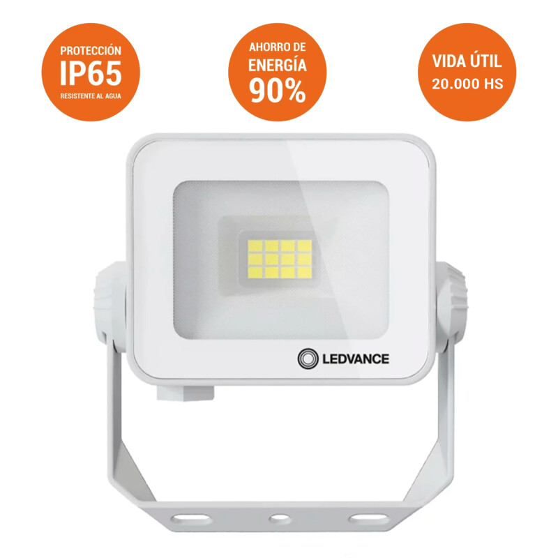 Foco LED LEDVANCE OSRAM Compact IP65 10W Blanco Foco LED LEDVANCE OSRAM Compact IP65 10W Blanco Luz Cálida