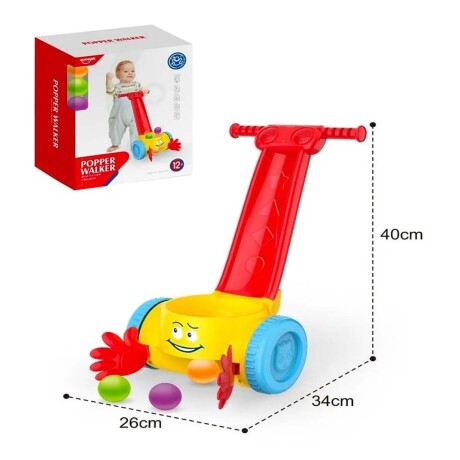 Caminador Andador Para Bebe Con Música Y Pelotas Multicolor