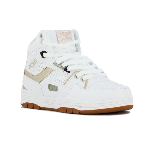 Pony Lifestyle M100 Ii Mujer - Blanco/dorado Blanco-dorado