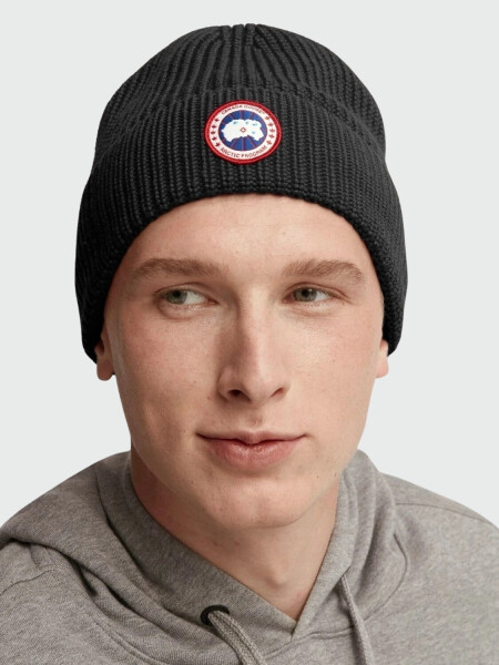 Canada Goose- Gorro tejido de lana Negro