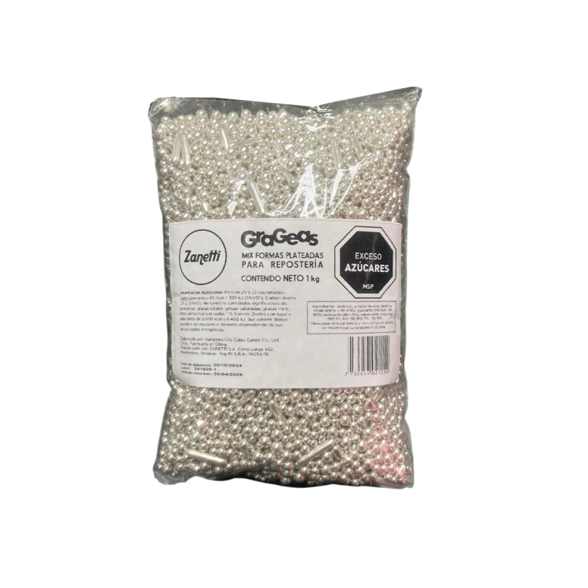 Mix Formas Plateadas 1 Kg 