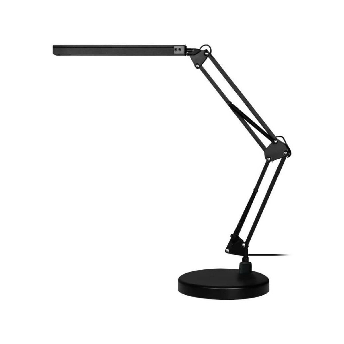 Lámpara Articulada Con Base 3 niveles de luz led - NEGRO 