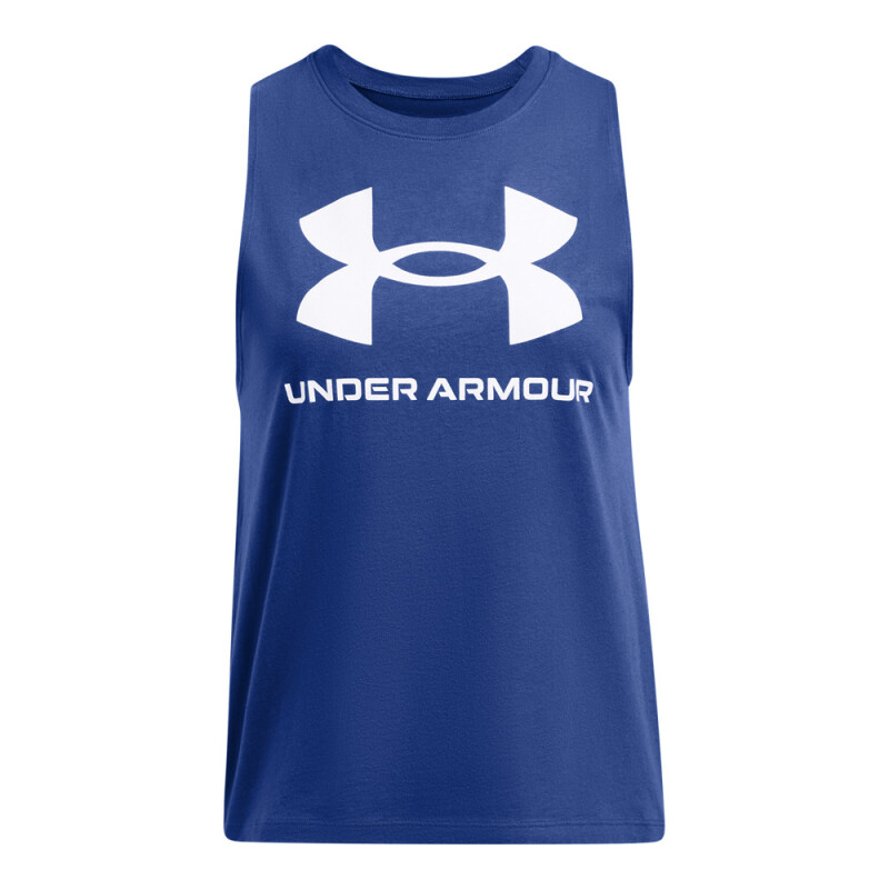UA Logo Tank-PNK BLU-432