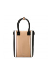 CARTERA MATERA TERRANO DE MANO CHAROL ROSA