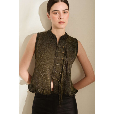 Top Sol Negro Con Lurex