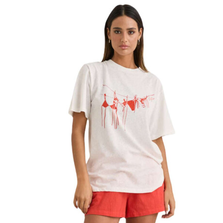 Remera Rhythm Melia Oversized Blanco